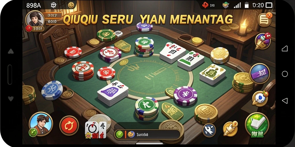 Tampilan gameplay QiuQiu yang menakjubkan dan kompetitif.