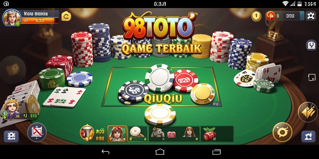 Tangkapan layar utama dari gameplay QiuQiu di 98TOTO.