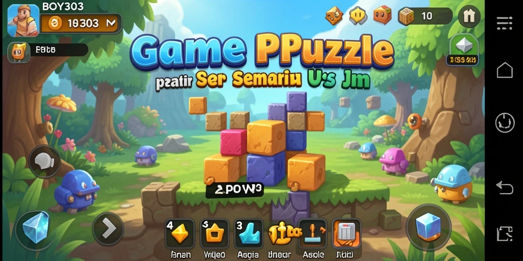 Screenshot gameplay <strong>BOY303</strong> menunjukkan serunya menyelesaikan puzzle.