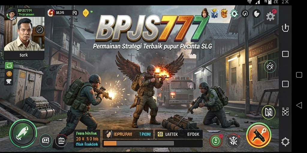Tangkapan layar menampilkan serangkaian pertempuran strategis dalam BPJS777.