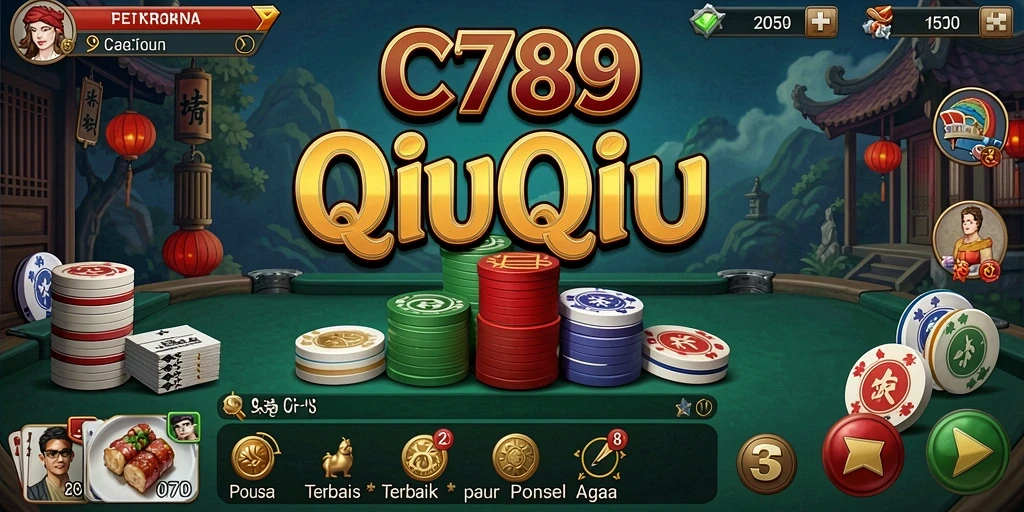 Tampilan gameplay seru di C789 yang menunjukkan keseruan permainan QiuQiu.
