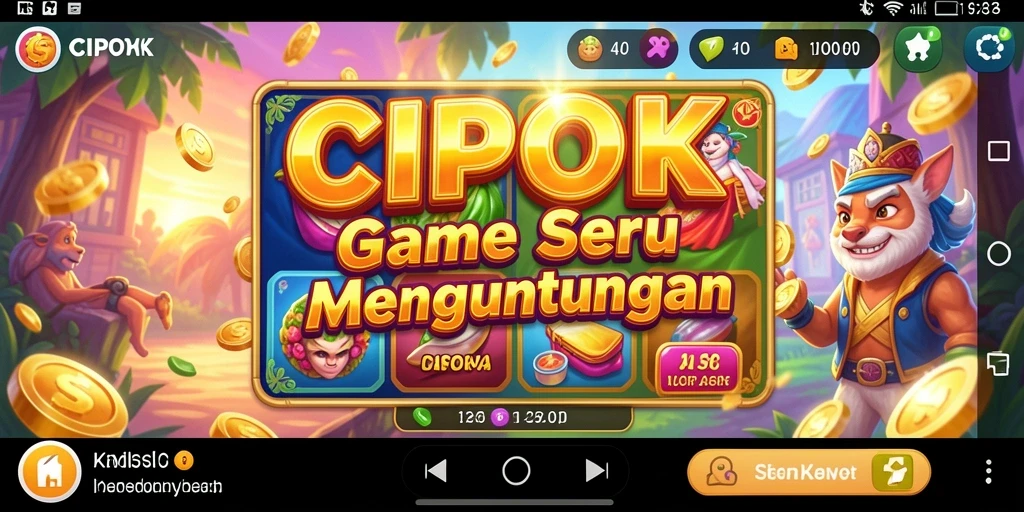 Tampilan gameplay Slot yang menarik dan interaktif di CIPOK.