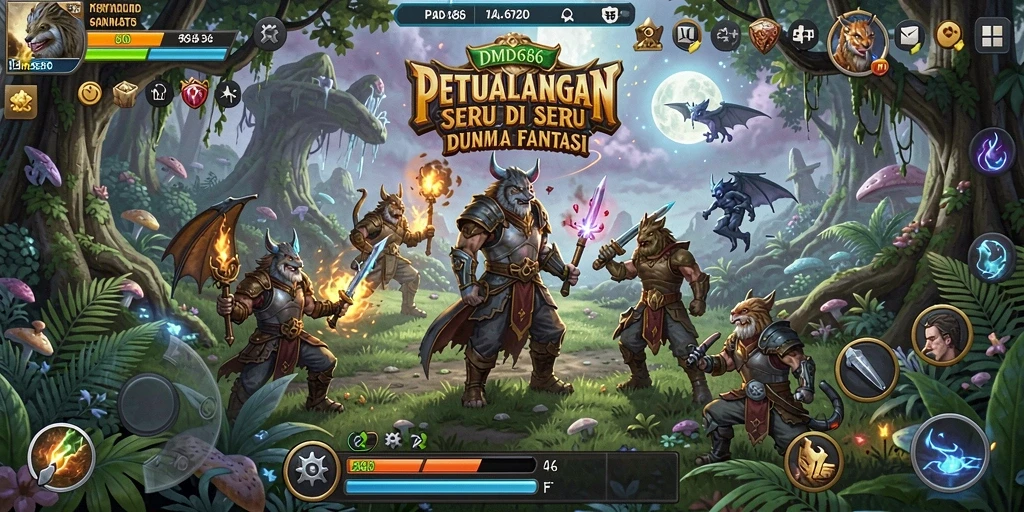 Screenshot gameplay DMD686 menunjukkan aksi seru dalam petualangan.