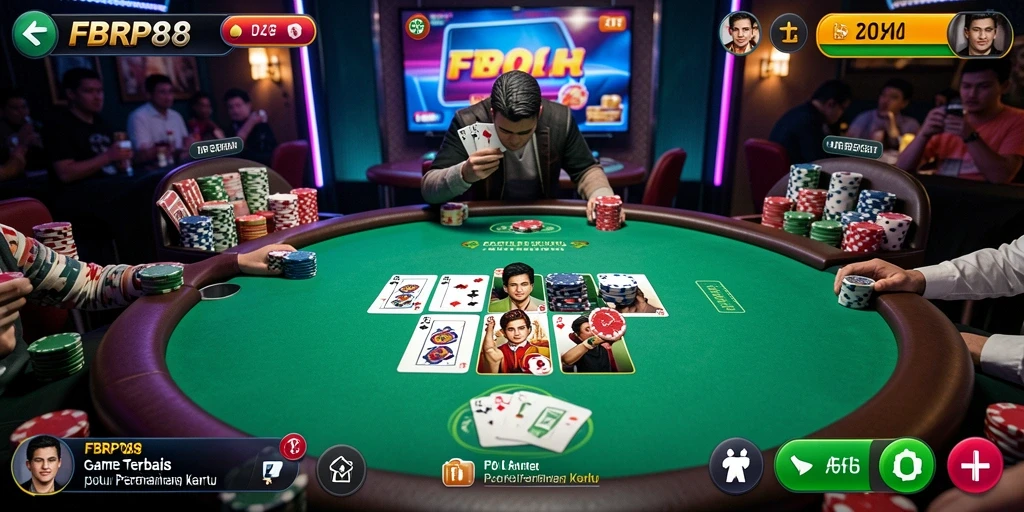 Screenshot FBRP88 menampilkan gameplay seru Poker yang mendebarkan.