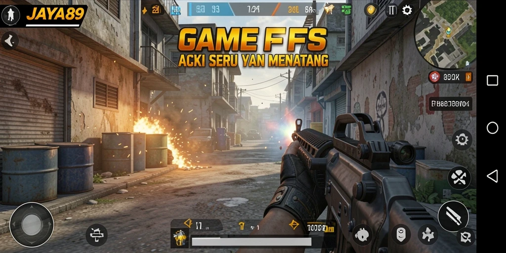 Screenshot JAYA89 menampilkan aksi seru dalam pertempuran FPS.
