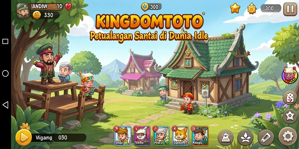 Tampilan gameplay KINGDOMTOTO yang seru dan santai.