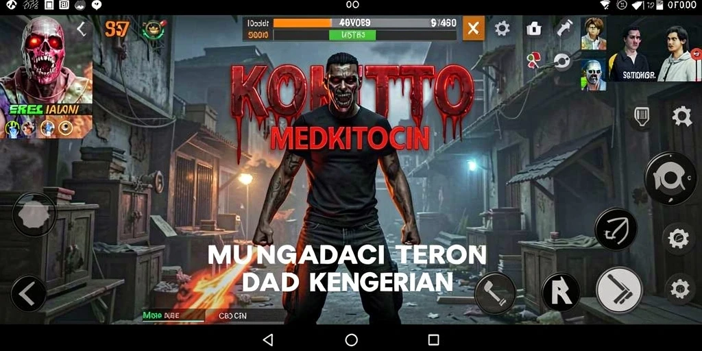 Tampilan gameplay KOKITOTO yang menegangkan dan mencekam.