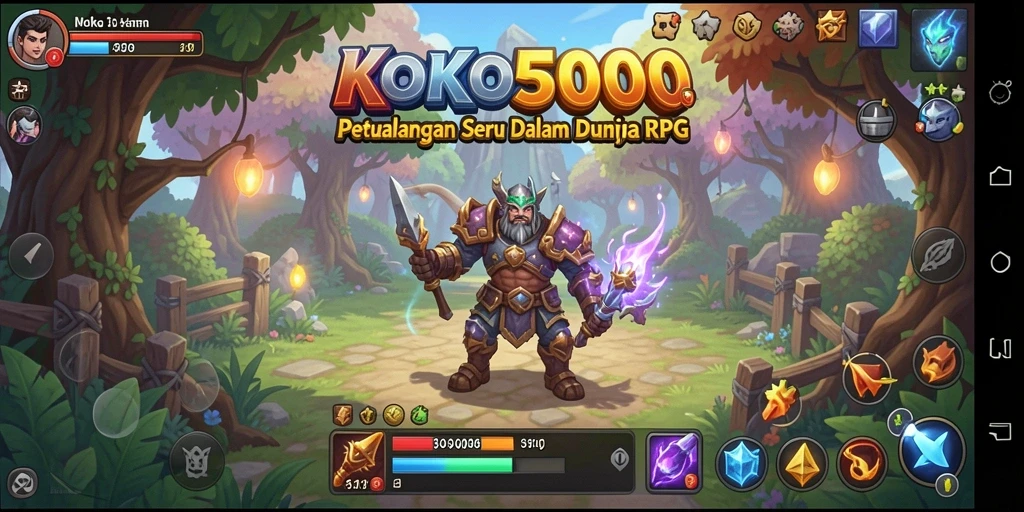 Tampilan gameplay KOKO5000 dengan eksplorasi dunia yang menakjubkan.