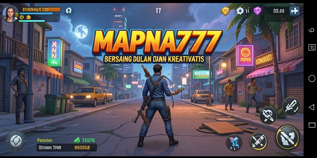 Tangkapan layar menunjukkan pertempuran strategis dalam game SLG.