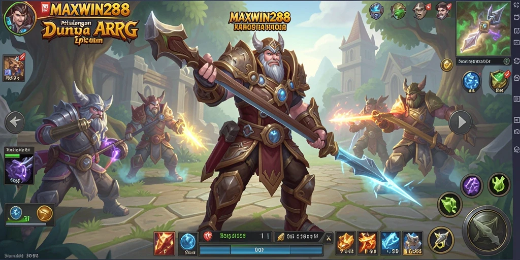 Tampilan gameplay seru di MAXWIN288 dengan aksi bertualang.