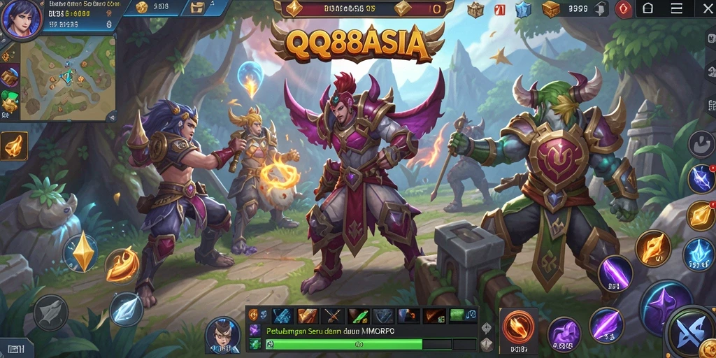 Tampilan gameplay seru di dunia QQ88ASIA.