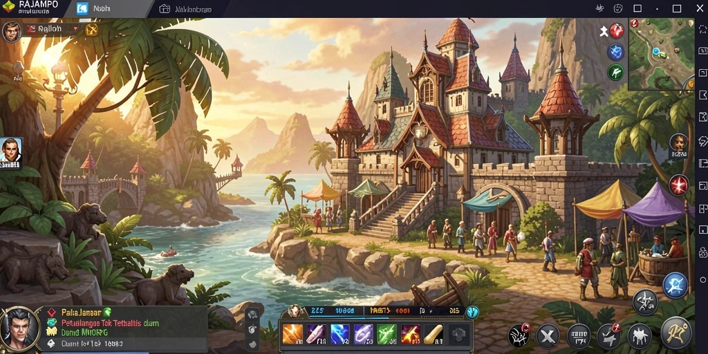 Screenshot gameplay RAJAMPO menampilkan aksi seru dalam petualangan MMORPG.
