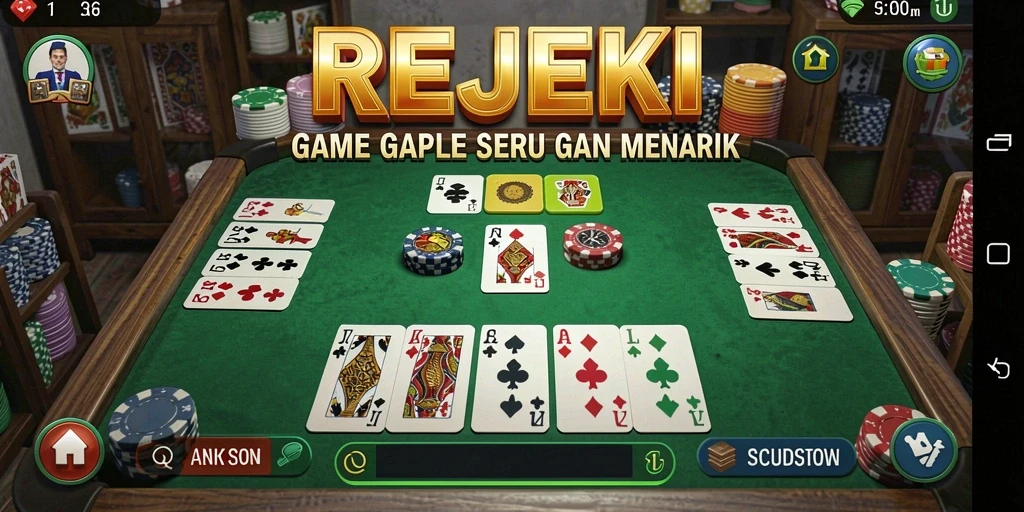 Tampilan gameplay Gaple yang seru dan interaktif.