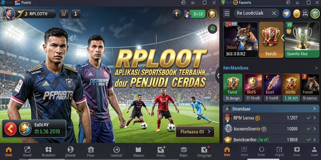Tampilan gameplay RPLOOT dengan pilihan taruhan yang menarik.