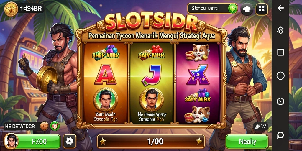 Tampilan gameplay SLOTSIDR dengan mesin slot yang menarik dan interaktif.